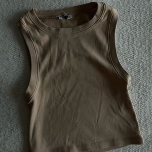 Zara Tanned Sleeveless Tank Top